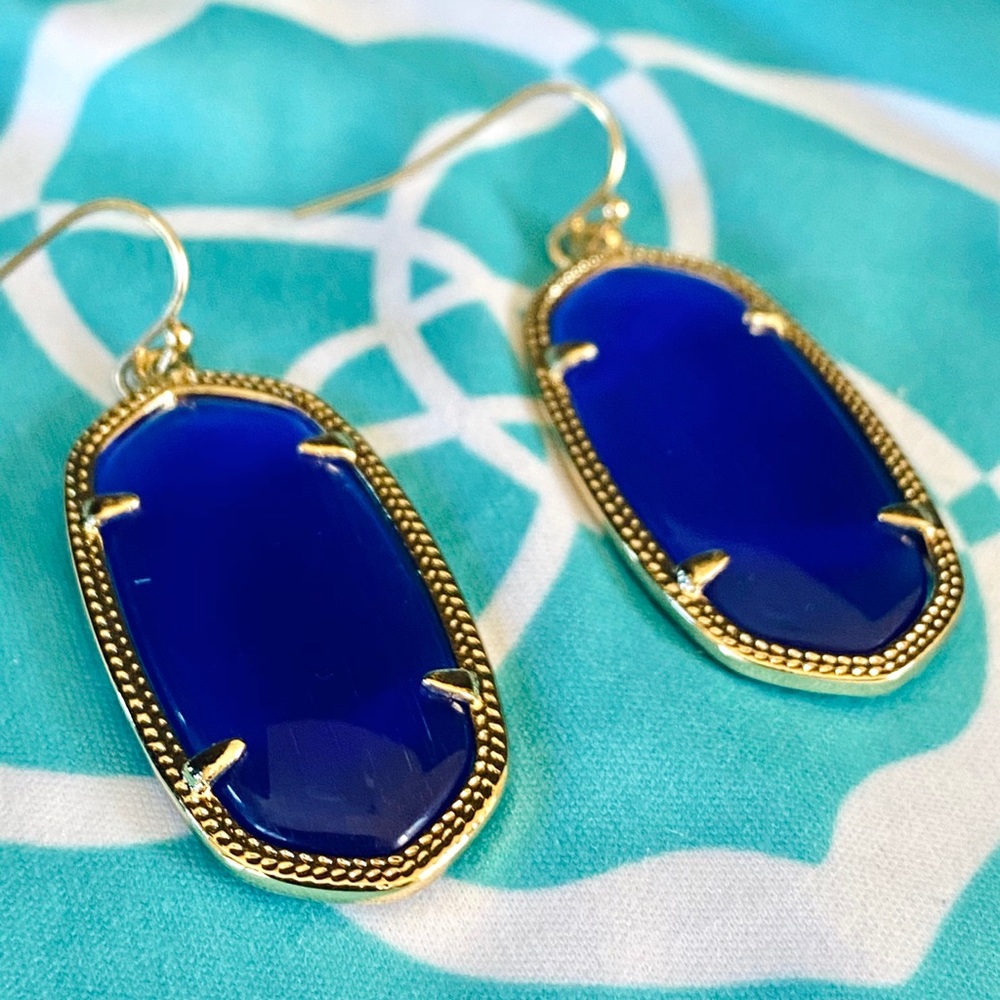 Kendra Scott Blue Elle Drop Earrings